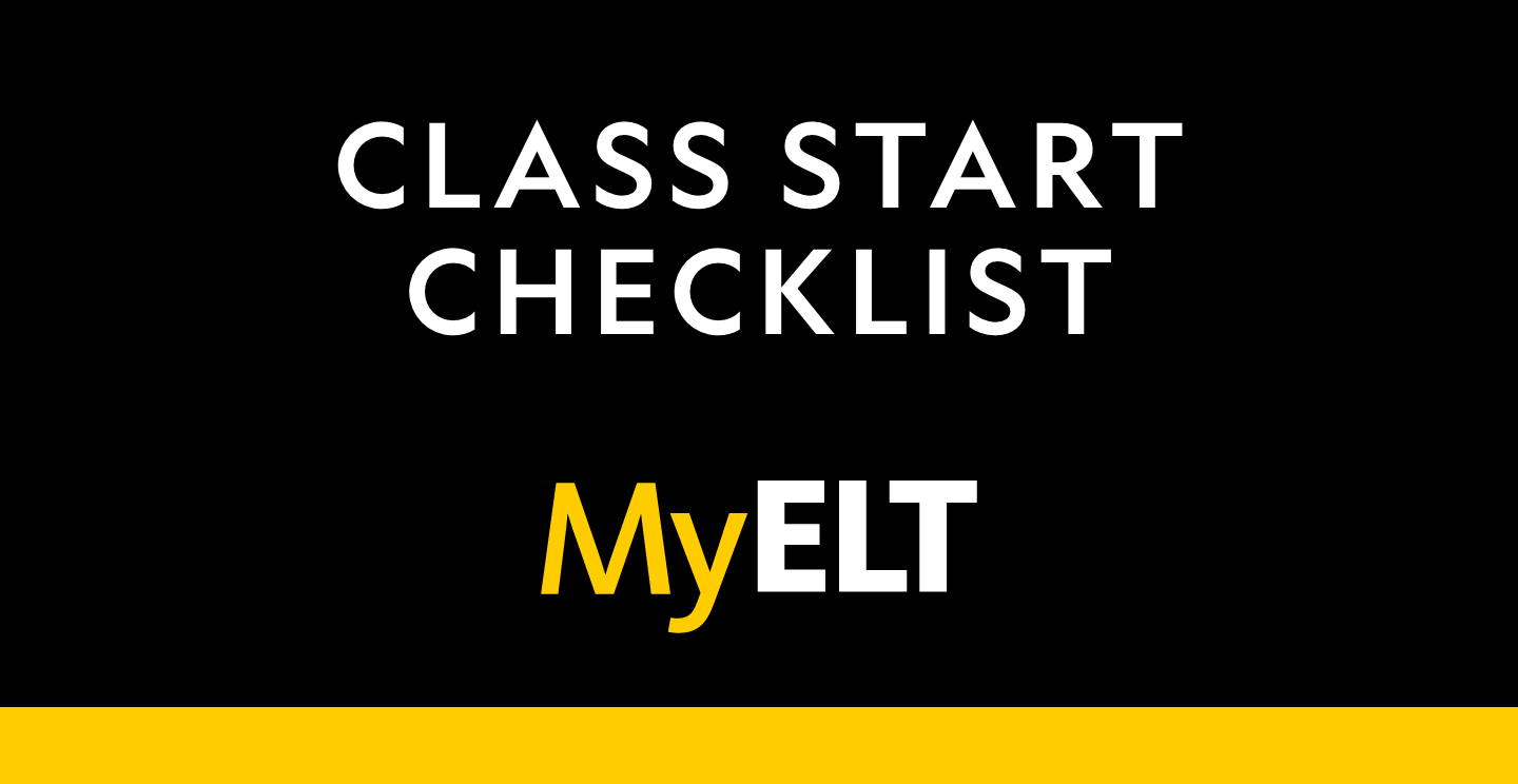Class Start Checklist