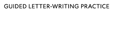 guided letter-writing practice