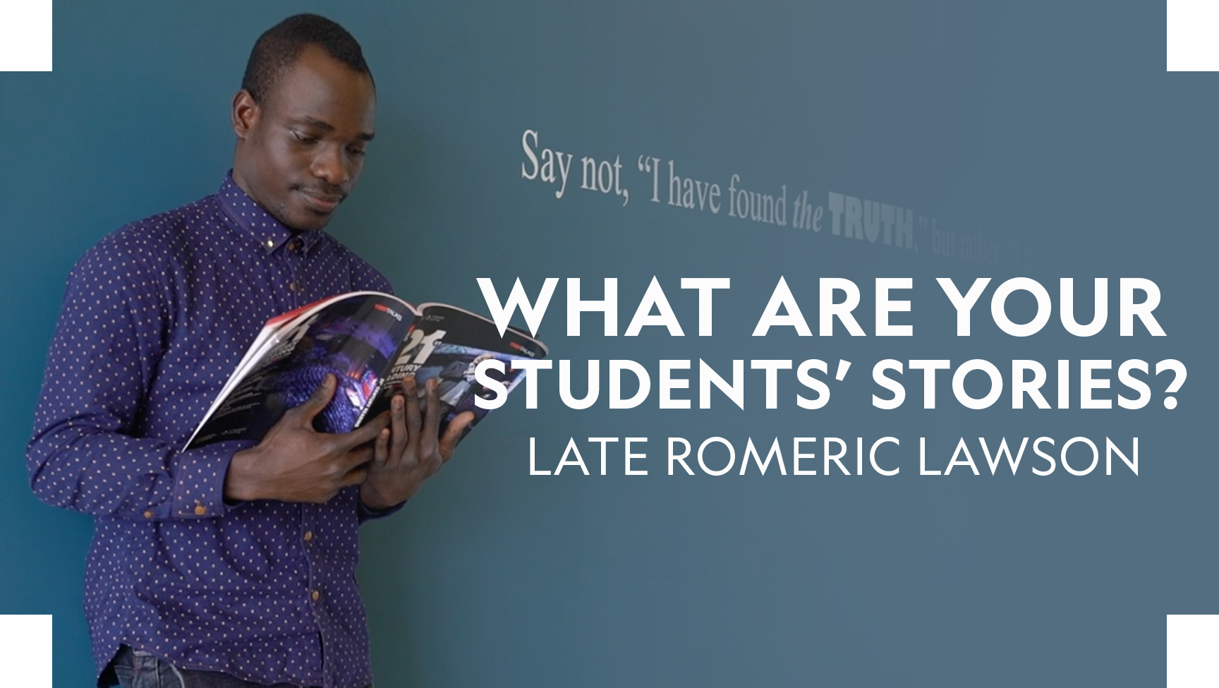 Student Sotries - Late Romerica Lawson