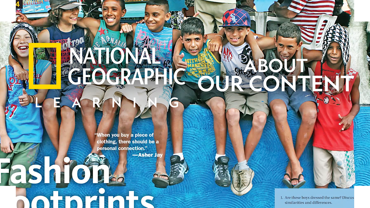 About National Geographic Learning - about our content